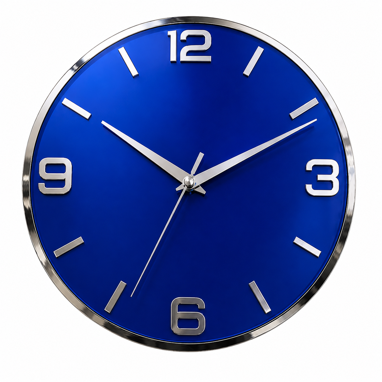 Blue Decorative Wall Clock for Modern Home Decor