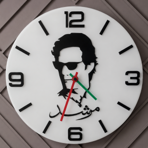 Murshad Handmade Resin Wall Clock with Premium Glossy Finish and Silent Quartz Movement
